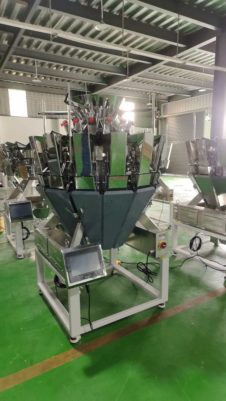 Multihead weigher stock machines in warehouse