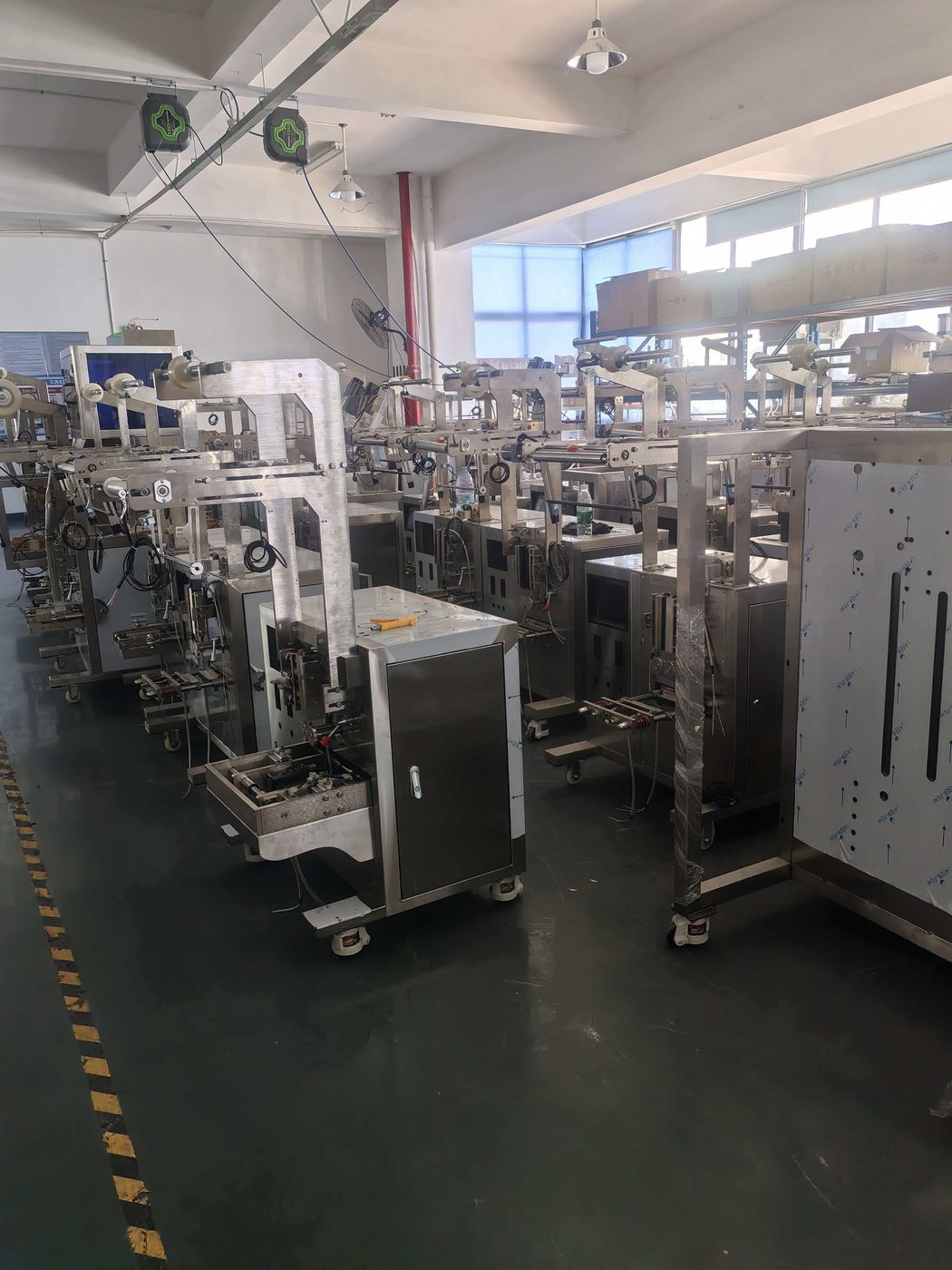 Pillow packing machines in stock warehouse