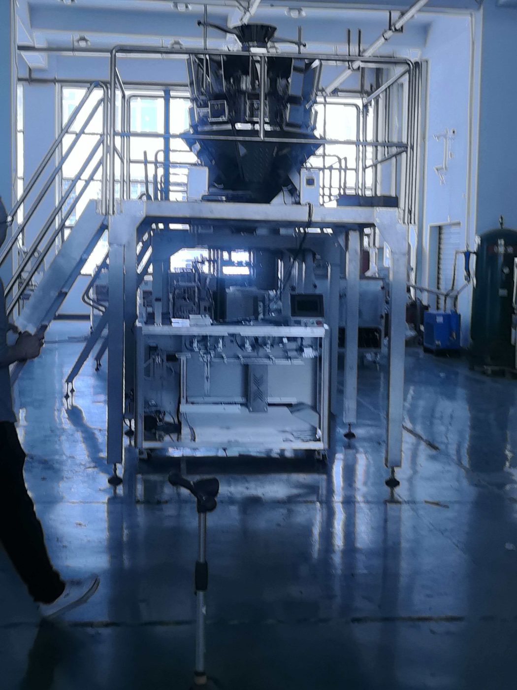 Automatic packaging line available for video inspection